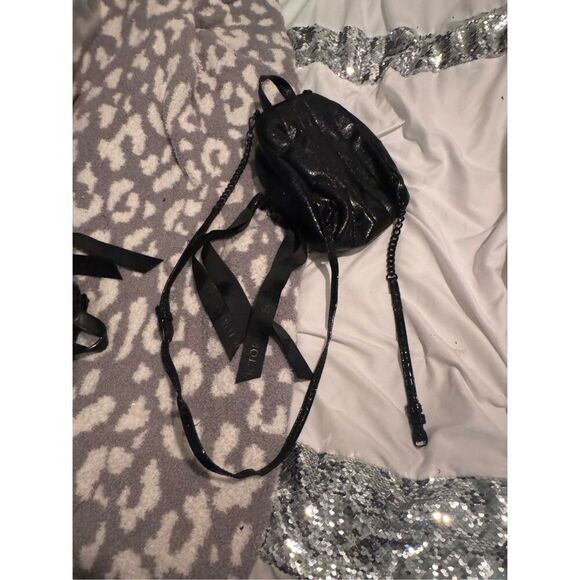 Vs victorias secret the victoria minibag backpack black gold - Picture 9 of 12